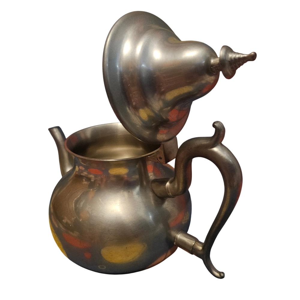 Vintage Woodbury‎ Teapot Kettle Coffee Pot Ornate Handle Lid Home Decor